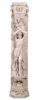 Roman Girl Pilaster Stone Cast