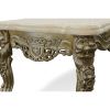 Platina Lion Coffee Table with Marble Top