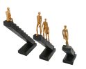 Set of 3 Climbing Stairs Statue