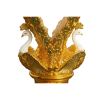 Golden Emerald Double Peacock Pedestal