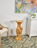 Golden Peacock Artistic Pedestal-Gold