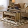 Rustic Farmhouse Oak Lift Top Coffee Table