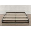 King 6-inch Low Profile Metal Platform Bed Frame with Wooden Support Slats
