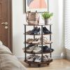 360 rotating shoe cabinet 4-Tier Revolving Shoe Rack Storage Organizer