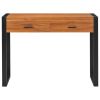 Desk with 2 Drawers 39.4"x15.7"x29.5" Teak Wood