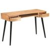 Writing Table Solid Acacia Wood 46.5"x17.7"x29.9"