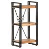 3-Tier Bookcase 15.7"x11.8"x31.5" Solid Acacia Wood