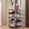 360 rotating shoe cabinet 4-Tier Revolving Shoe Rack Storage Organizer