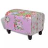 Patchwork Footstool Floral Style