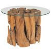 Coffee Table Solid Teak Driftwood 23.6"