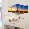 Canvas Wall Print Set Eiffel Tower 39" x 20"
