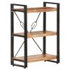 3-Tier Bookcase 23.6"x11.8"x31.5" Solid Acacia Wood