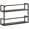 Wall Shelf 35.4"x7.9"x23.6" Solid Reclaimed Wood