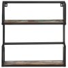 Wall Shelf 35.4"x7.9"x23.6" Solid Reclaimed Wood