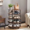 360 rotating shoe cabinet 4-Tier Revolving Shoe Rack Storage Organizer