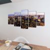 Canvas Wall Print Set Birds Eye View of New York Skyline 39" x 20"