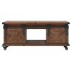 Coffee Table Solid Fir Wood 35.8"x20.1"x15" Brown