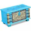 Storage Chest Blue Mango Wood 31.5"x15.7"x17.7"
