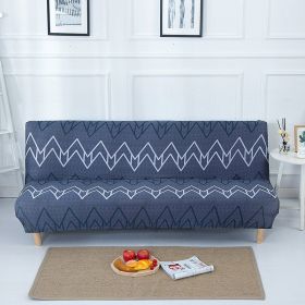 Stretch Sofa Mattress Cover Fabric Folding Gloves (Option: Dark Blue Feelings-Medium)